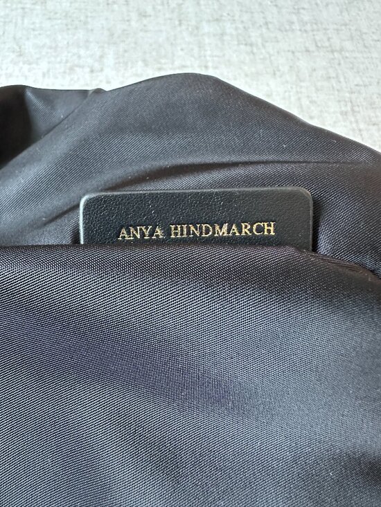 Anya Hindmarch Eyes Backpack Black Nylon Leather Trim Gold Hardware main image 10